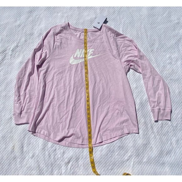 NWT Nike Essential Long Sleeve Tee Plus Size 1X Pullover T Shirt Top Pink - Picture 5 of 7